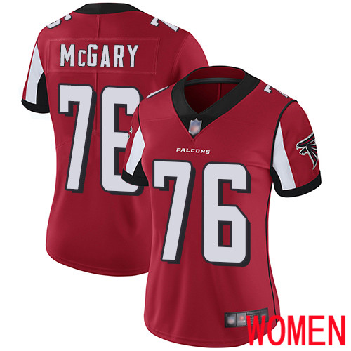 Atlanta Falcons Limited Red Women Kaleb McGary Home Jersey NFL Football 76 Vapor Untouchable